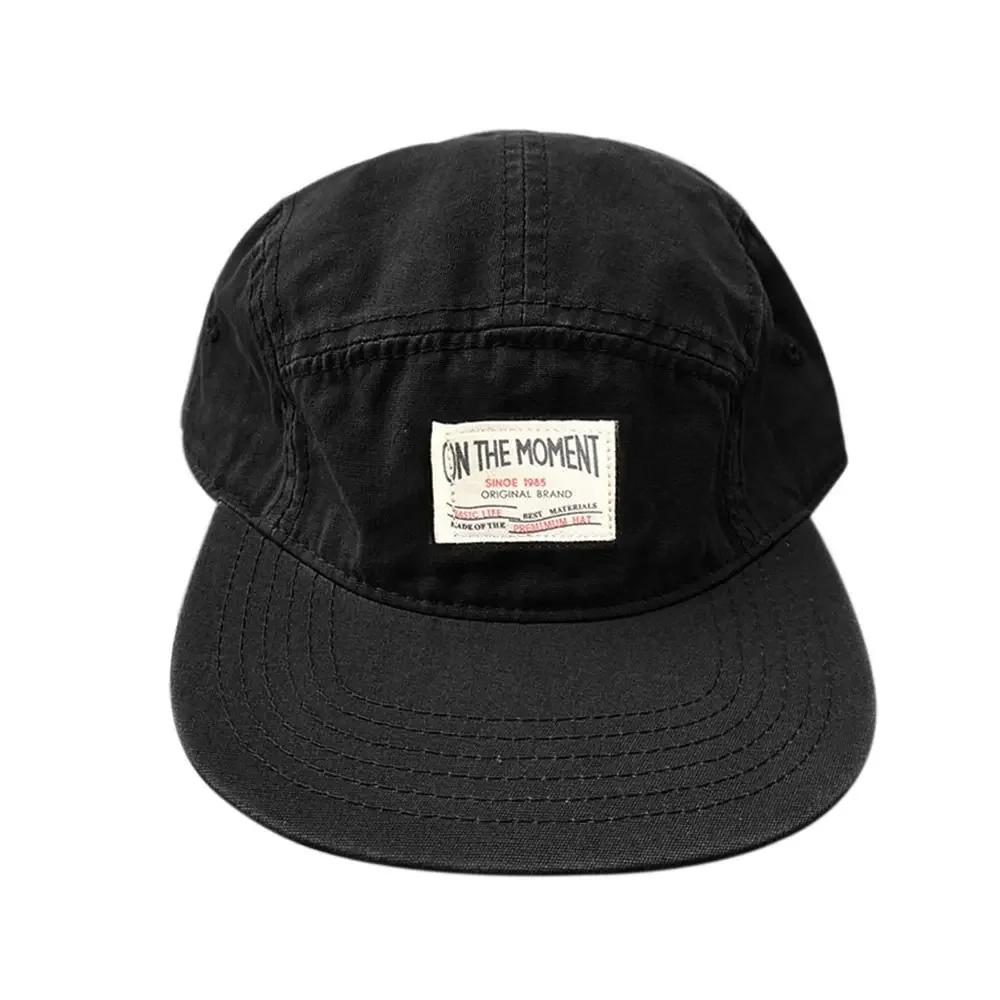 Retro Japanischer Stil Hip-Hop Hüte 5 Panel Dünne Flache Kappe Atmungsaktiv Schnelltrocknend Sonnenschutzhut Unisex