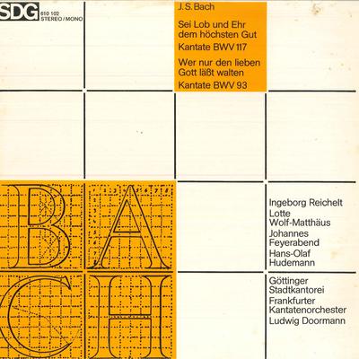 LP Record JOHANN SEBASTIAN BACH - Sei Lob Und Ehr Dem Höchsten Gut Ka 610102 SDG Germany Classical Used
