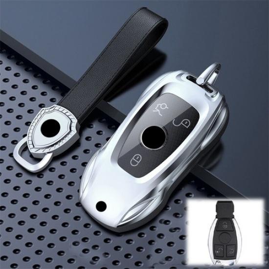 Zinc Alloy TPU Car Remote Key Fob Case Cover For Mercedes Benz A C E CLA CLS GLC