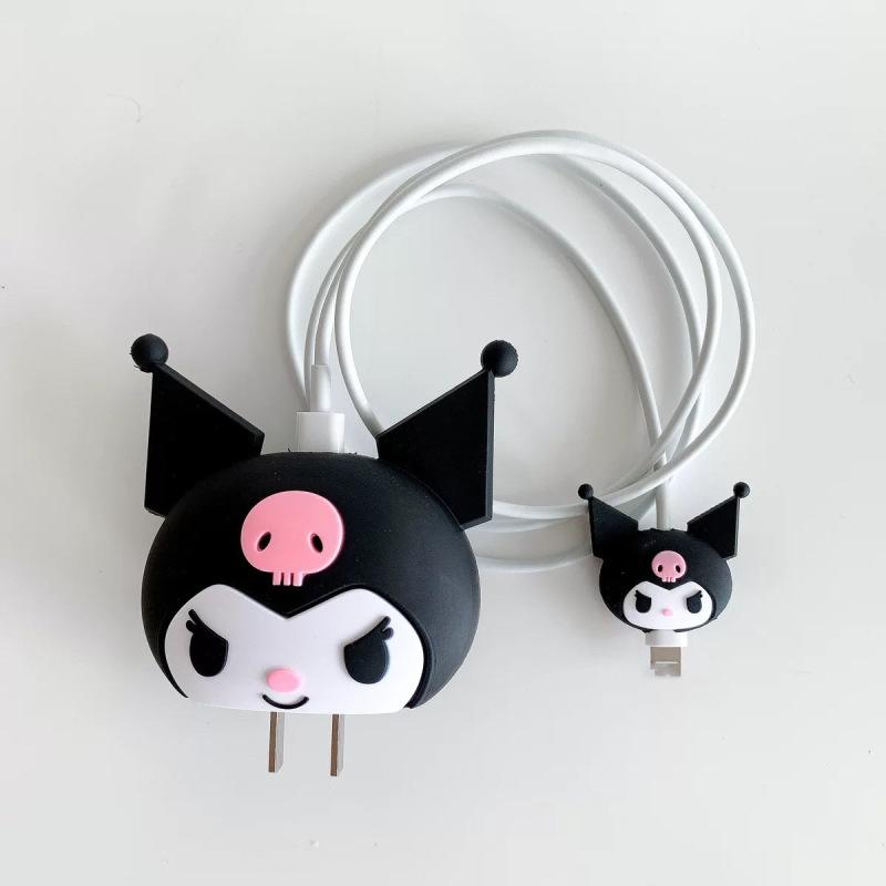 Cartoon Ladegerät Schutzhülle Lade Adapter Kabel Protector Halter Kompatibel Für Ios Quick