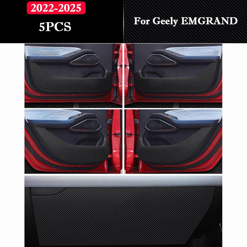 For Geely EMGRAND 2018-2026 Car Door Anti-kick Pad Interior Modification Decorative Stickers Mat Auto Refit Accessories