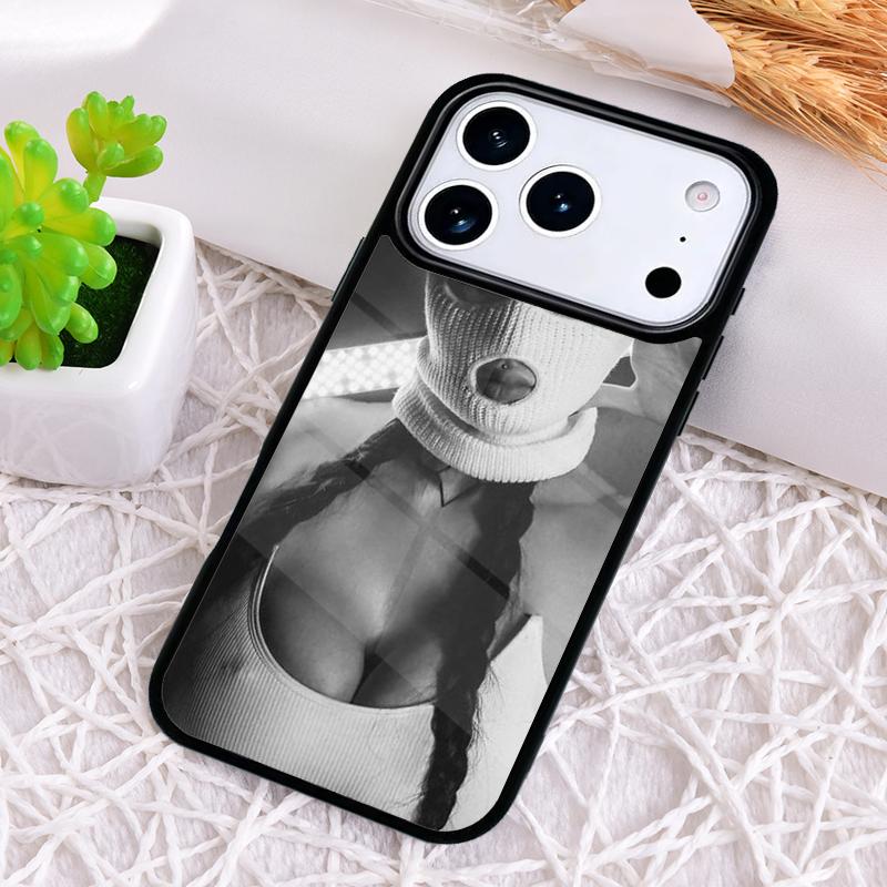 Masked Goon Thug Life Teared Girl Shockproof Phone Case for iPhone 17 Air 16e 15 11 12 14 13 Pro Max Cover Coque