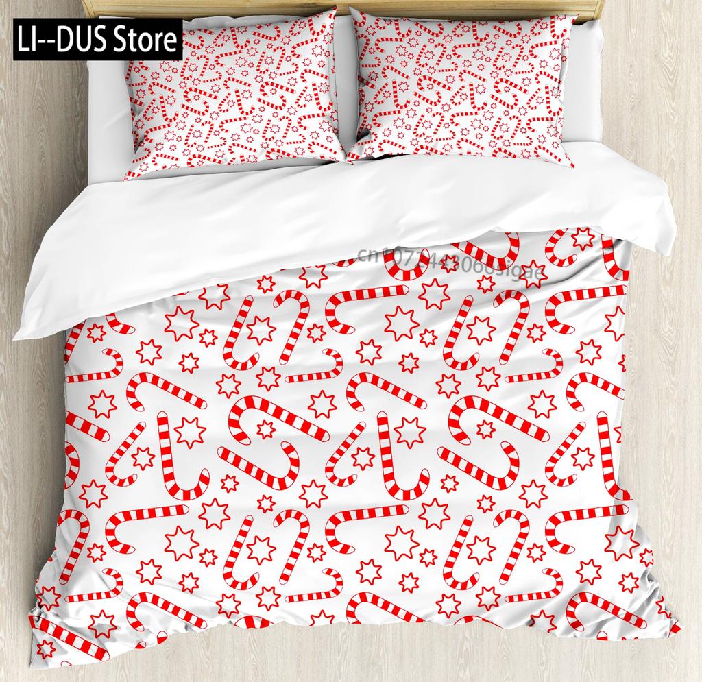 Comforter Snowflake Snow Pattern Winter Decorative 3 Piece Bedding Set With 2 Pillow Shams King Twin Size Bed Collection