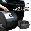 For Leather Car Trunk Storage Box Multifunctional Tool Organizer Bag Octavia Superb RAPID FABIA KAMIQ KAROQ KODIAQ YETI Csu500
