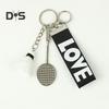Mini Badminton Keychain Badminton Racket Backpack Accessory Sports Keyring Gifts for Badminton Lover Players