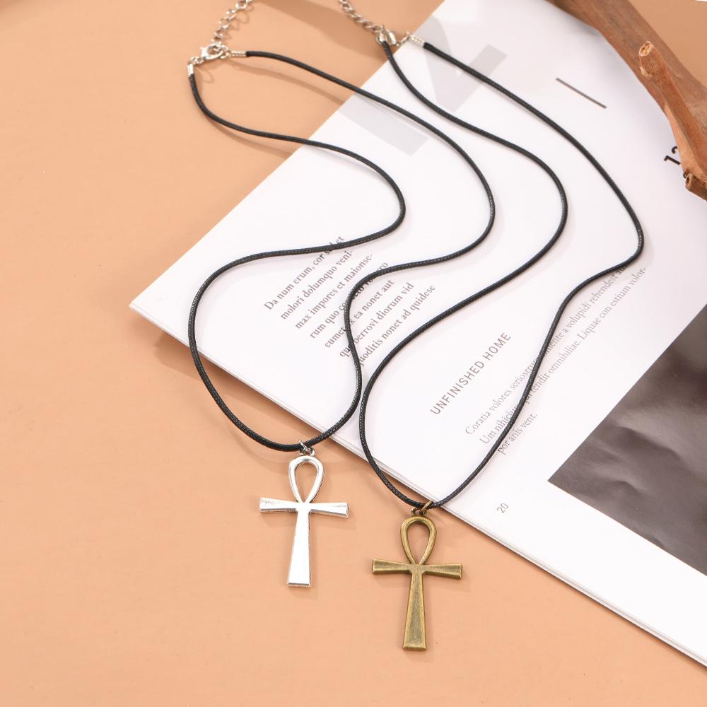 Vintage Crosses Pendant Necklace Goth Jewelry Accessories Gothic Grunge Chain Y2K Fashion Women Cheap Things Free Shipping Men