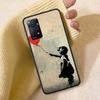 Street Art Banksy Graffiti Phone Case For Redmi 13C 14C Note 14 13 Pro Plus 5G Clear Capa 12 12C 10A 10C 10 9A 9C 9T 9 8 Pro Cov