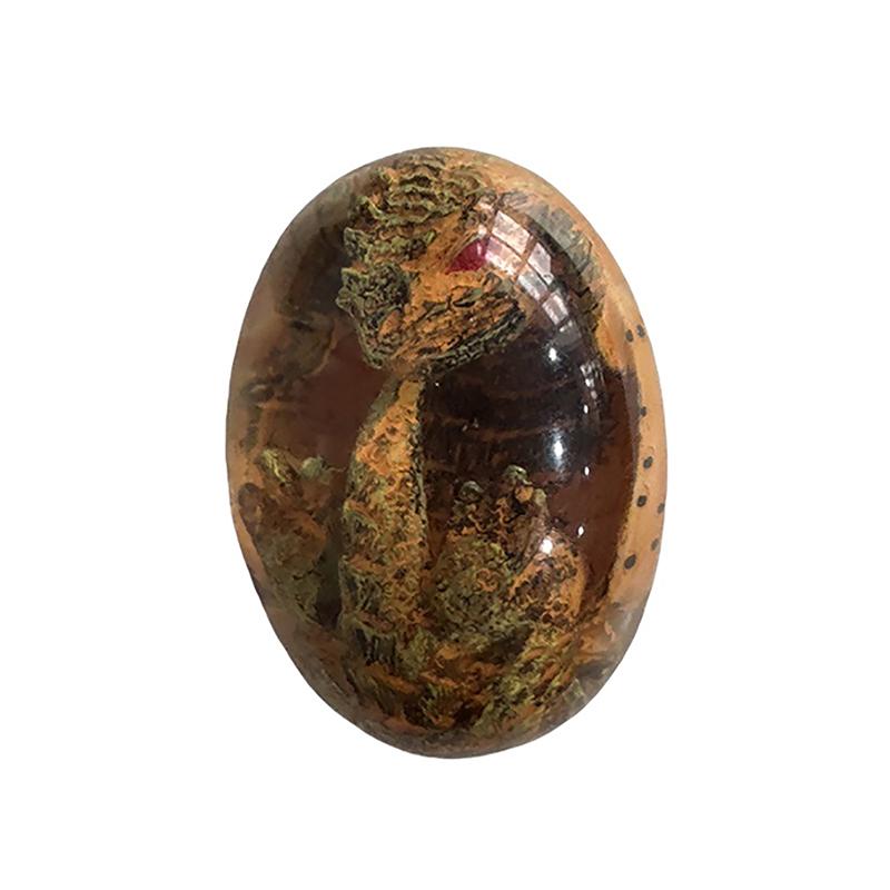 1 kus Krystaly Průhledné Lávové Dračí Vejce Pryskyřice Dinosauří Vejce Umělecké Dílo Socha Ornamentální Dinosauří Kolekce