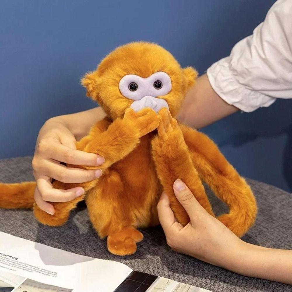 Realistice Large Plush Monkey Doll Stuffed Doll Orangutan Plush Doll Monkey Plush Toy Kid Gift
