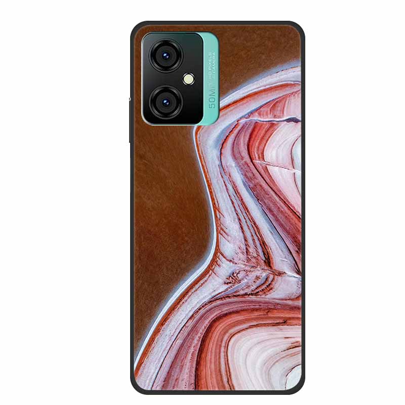 For Blackview Oscal C70 Phone Cover Case Luxury Silicone TPU For Blackview Oscal C 70 Soft Marble Flowers Protective Cases Coque