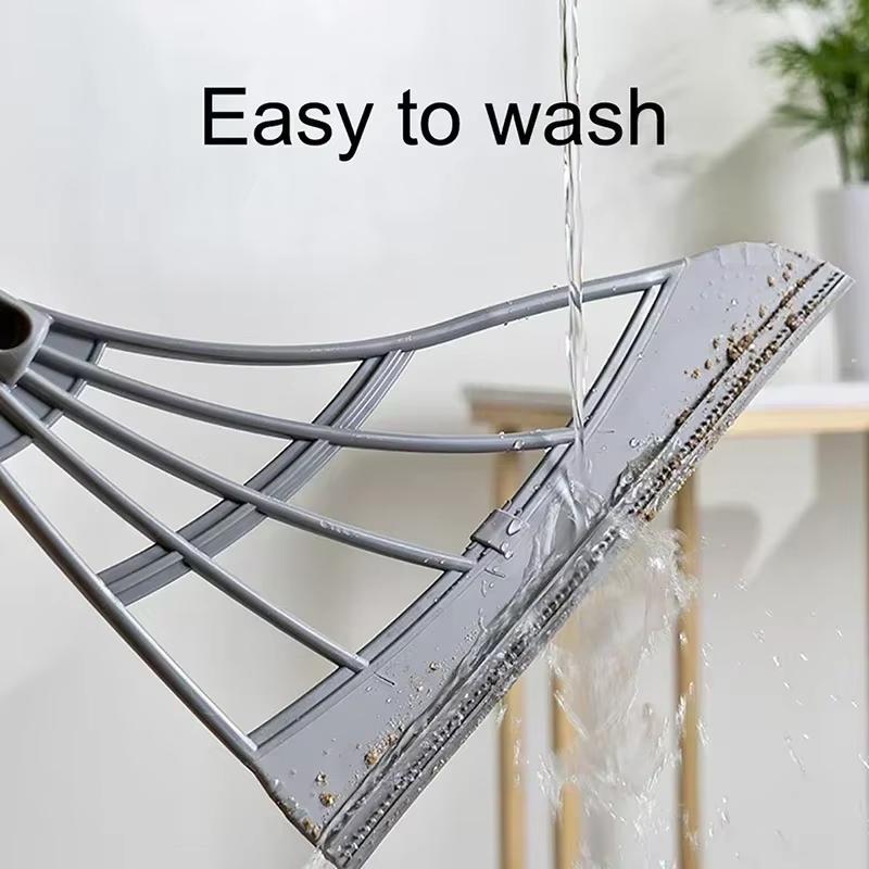 Silicone Broom Wiper Squeegee Long Handle Window Washing Mop Household Floor Glass Magic Scraper Hand-push Mirror Cleaning Tools