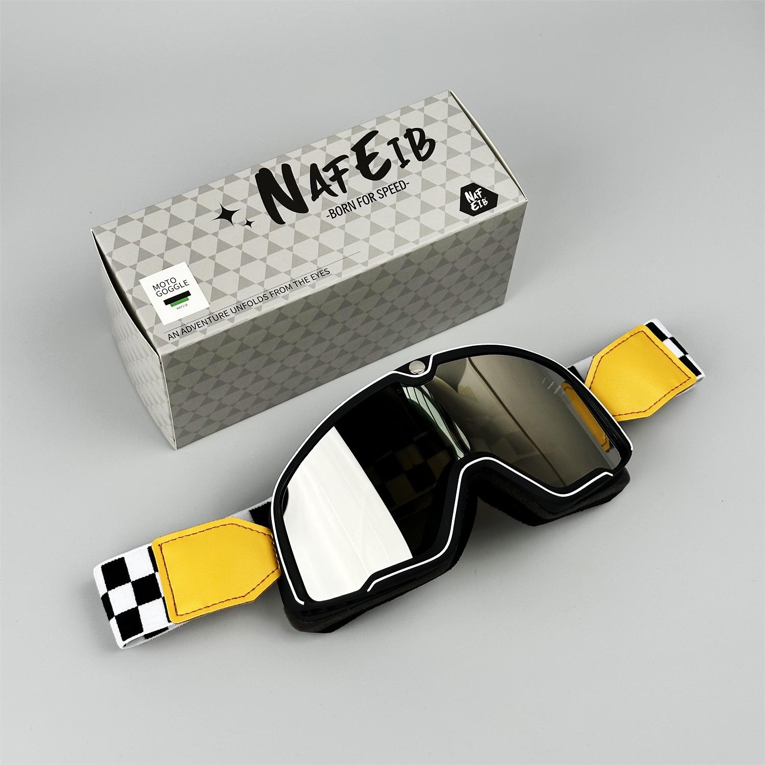 DEUS Retro Motorcycle Goggles: Vintage Windproof & Dustproof Outdoor Cycling Eyewear