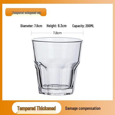 Changqi 200ml Tempered Octagonal Beer Glasses - 6 Pack