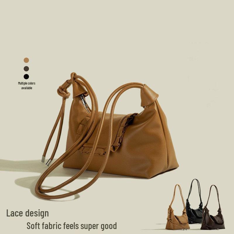 

2025 Fashion: Women s Versatile Crossbody & Shoulder Bag, Spring/Summer Small Dumpling Bag хакі