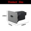 12V/24V Car USB Charger PD Quick Charge QC3.0 Auto Phone Charging Adapter Button For Ford Focus 2 MK2 2009 2010 2011 Accessories
