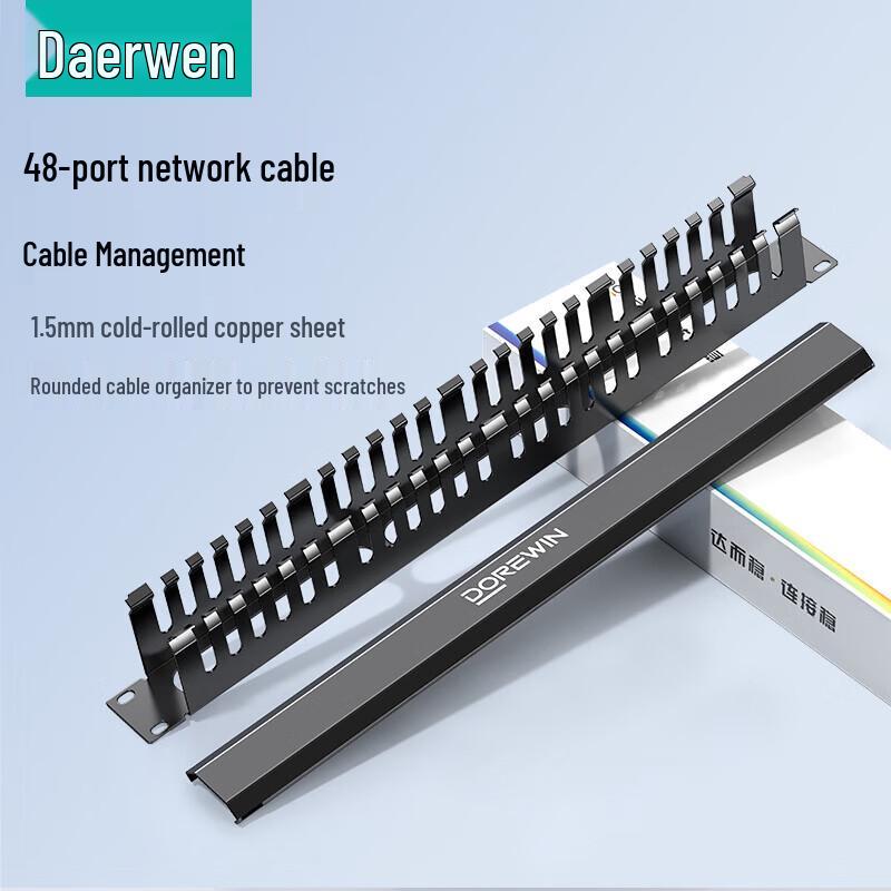 

DOREWIN 24-Port Rack Cable Management Panel