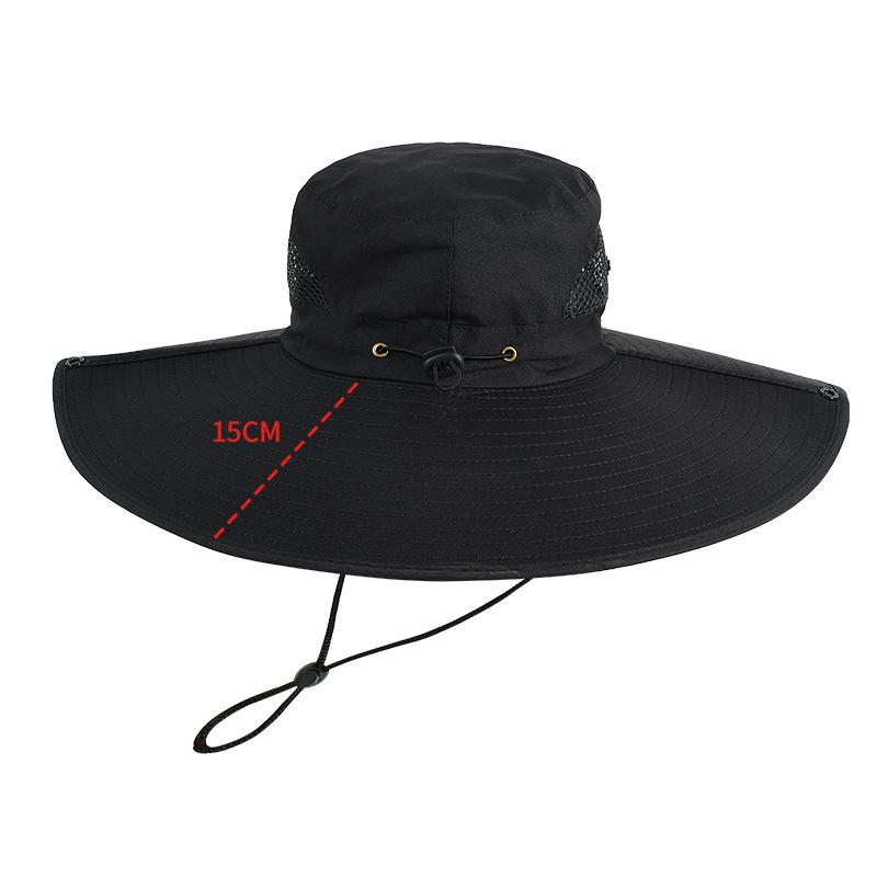 Outdoor Super Large Hat Brim Sun Protection Fishing Hat Men's Ultraviolet Sun Protection Sun Hat Mountaineering Sun Protection Fisherman's Hat