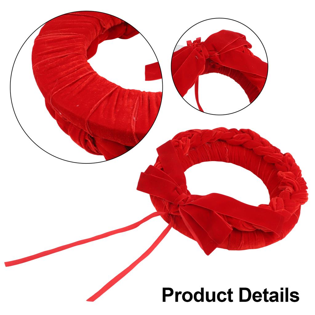 Feiertags-Türdekoration Weihnachtsdeko 30cm Klassischer Charme Exquisites Design Innen- und Außendisplay für Haustür