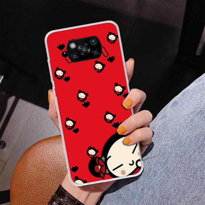 Cute Cartoon Pucca Garu Phone Case For Xiaomi Poco X7 X6 X5 Pro F7 Ultra Redmi 15C 15 13C 13 12C 12 10 10A 10C 9 9A 9C 9T Cover