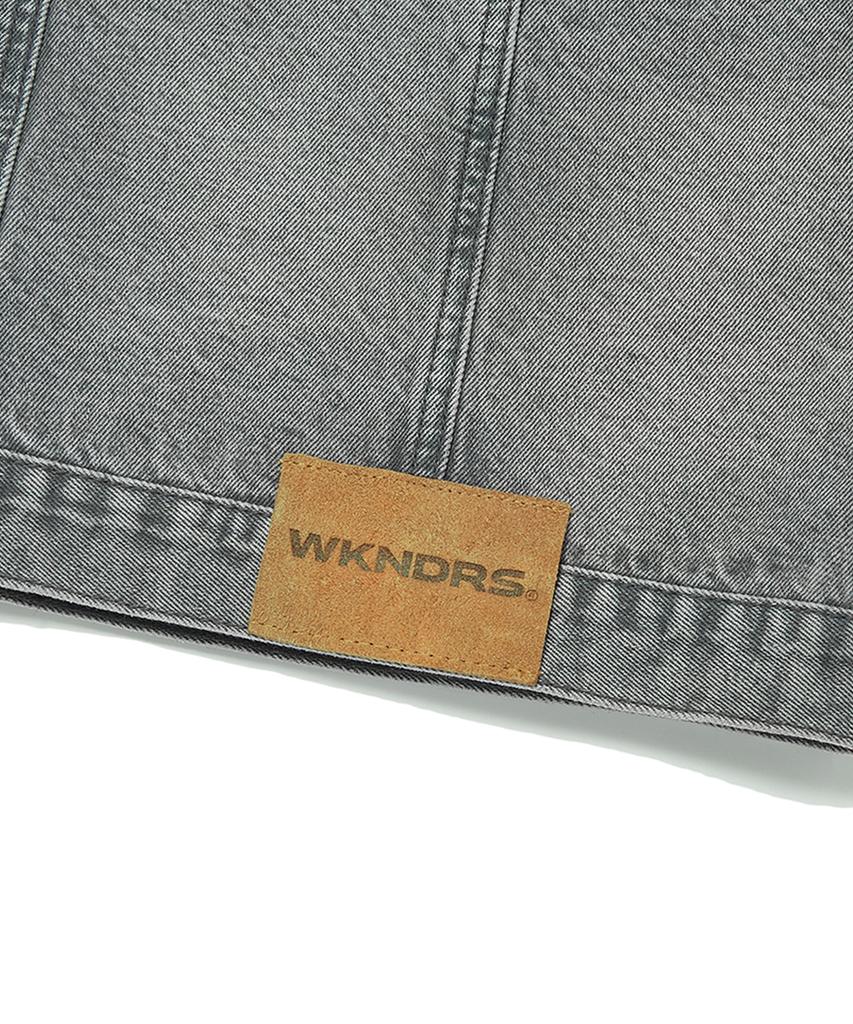 Wkndrs Patch Work Denim Vest (Grey)