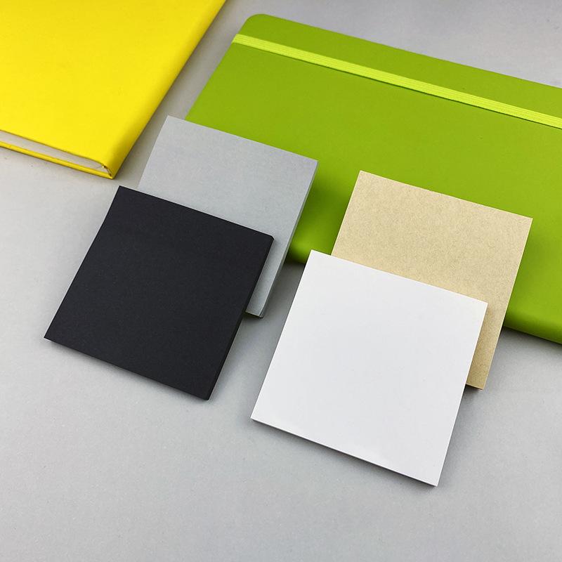 50 Sheets Blank Kraft Paper Posted It Memo Sticker Notepad Notes Pads Notebook School Office Stationery Posits Message Sticker