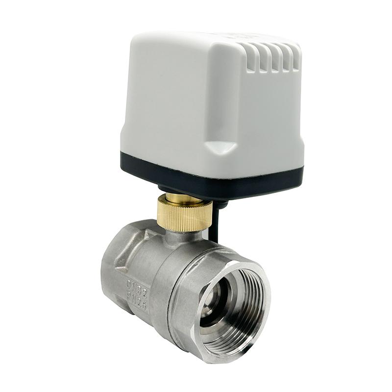 DN15 DN20 DN25 DN32 DN40 DN50 304 Stainless Steel Electric Ball Valve 3-wire 2-way Control Motorized Ball Valve