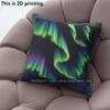 Northern Lights Aurora Print Square Pillow Covers Pattern Cushion Cover Suitable For Sofa Bedroom Car Pillow Cover