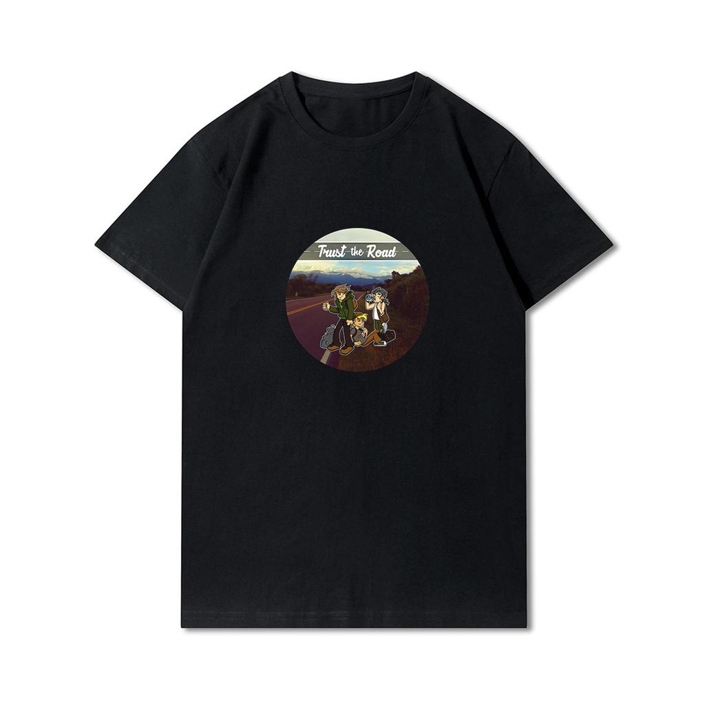 Anime 100 Muster Sommer Übergröße T-Shirts für Männer Buchstaben Bedruckt Lässige Kurzarm Oberteile 100% Baumwolle O Hals T-Shirts