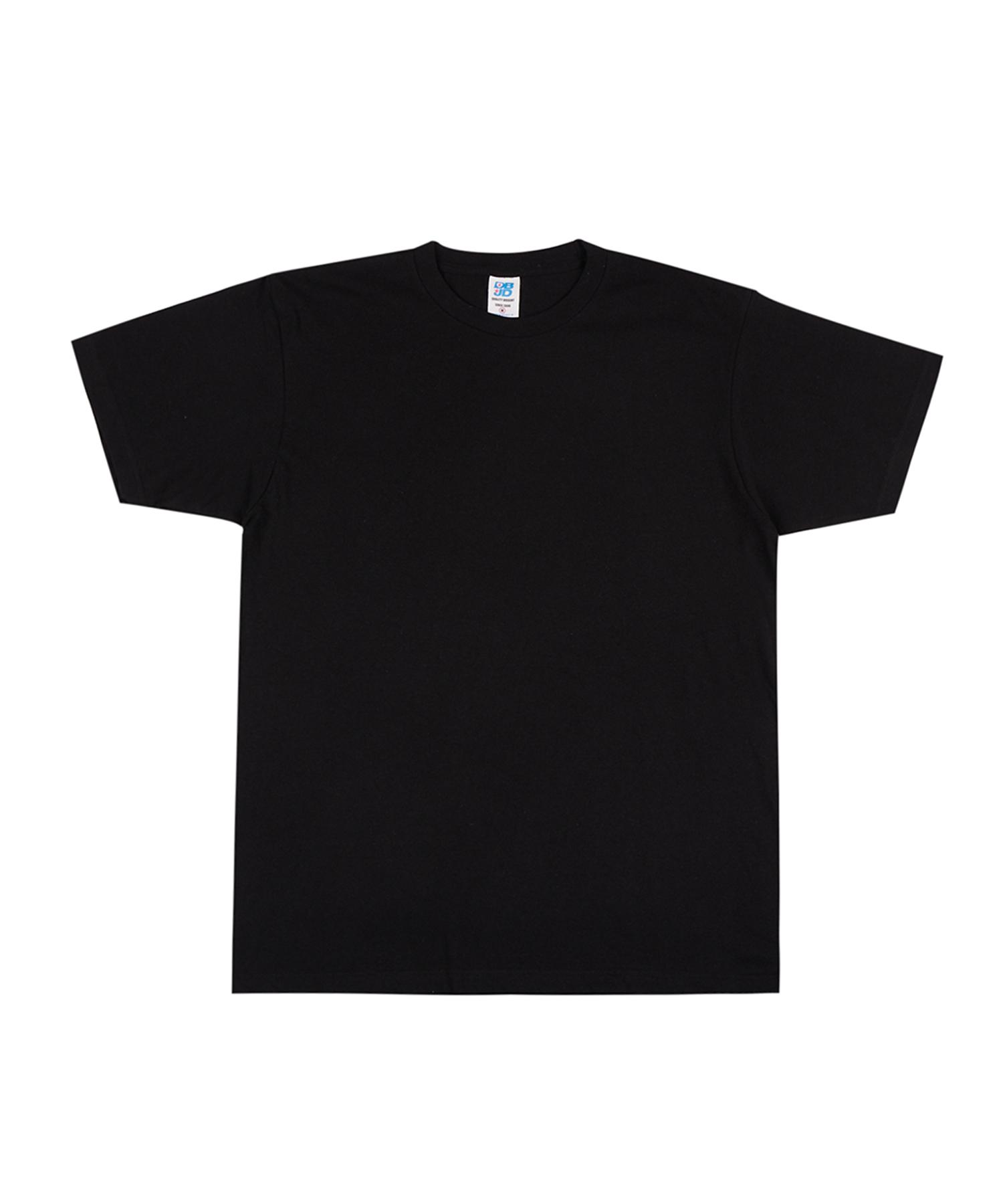 Double Jd Point Label Short Sleeve T-Shirt Black M