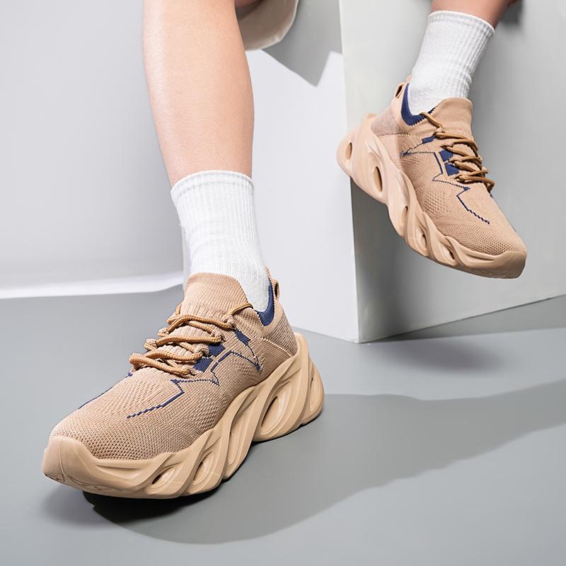 Men Flyknit Running Shoes Sneakers Male Tenis Luxury Designer Mesh Breathable Casual Fashion Blade Cushioning for Men