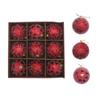 9pcs 8cm Glitter Christmas Balls Pendant Foam Xmas Tree Ornaments  Home Decoration