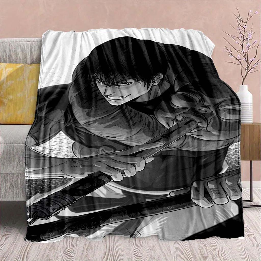 Jujutsu Kaisen Anime Flannel Throw Blanket Soft Warm Cozy Plush Sofa Bed Lightweight Decor -QJY