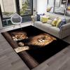 Double Lion Patterned Floor Mat Non Slip and Wild Animal Carpet Hallway Entrance Carpet Bedroom Living Room Farmhouse Home Decor