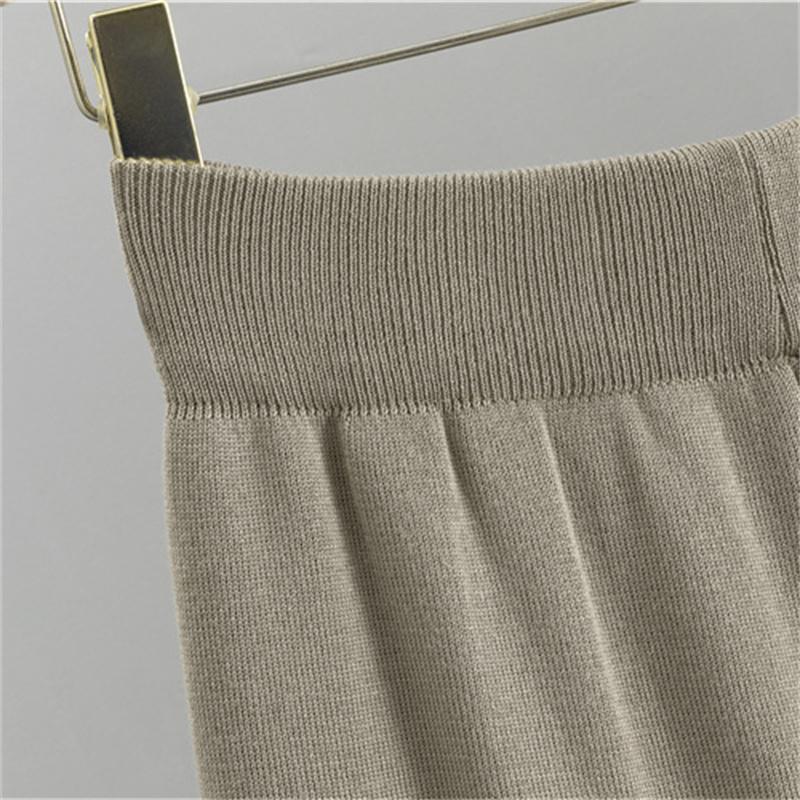 Autumn And Winter Lazy Temperament Knitted Suit Sleeveless Vest Sweater Cardigan Pants Three Piece Set