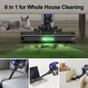 MOOSOO XC1 Cordless Vacuum Cleaner, 20kPa Suction, with LED Display, Max. 45min Runtime, 6 In 1 High Suction Stick Vacuum Cleaner
