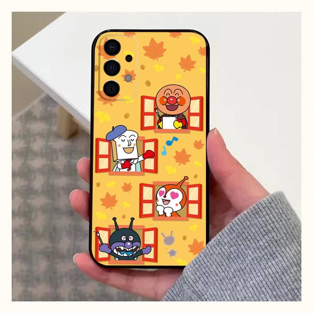 Manga A-Anpanman Cute Phone Case For Samsung Galaxy A20,A21s,A22,A31,A32,A52,A53,A72,73,A80,A91 Soft Black Cover