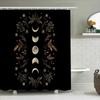 Boho Shower Curtain Nature Floral Botanical Leaf Pattern Home Decor Bathroom Fabric Waterproof Vintage Aesthetic