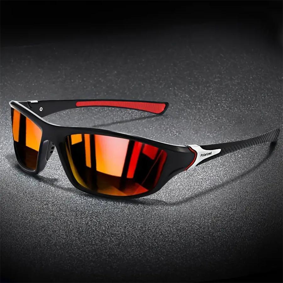 

1pc Unisex Fashion Personality Colorful Wraparound Glasses Suitable For Daily Life Outdoor Vacation Cycling Climbing Decoration красный