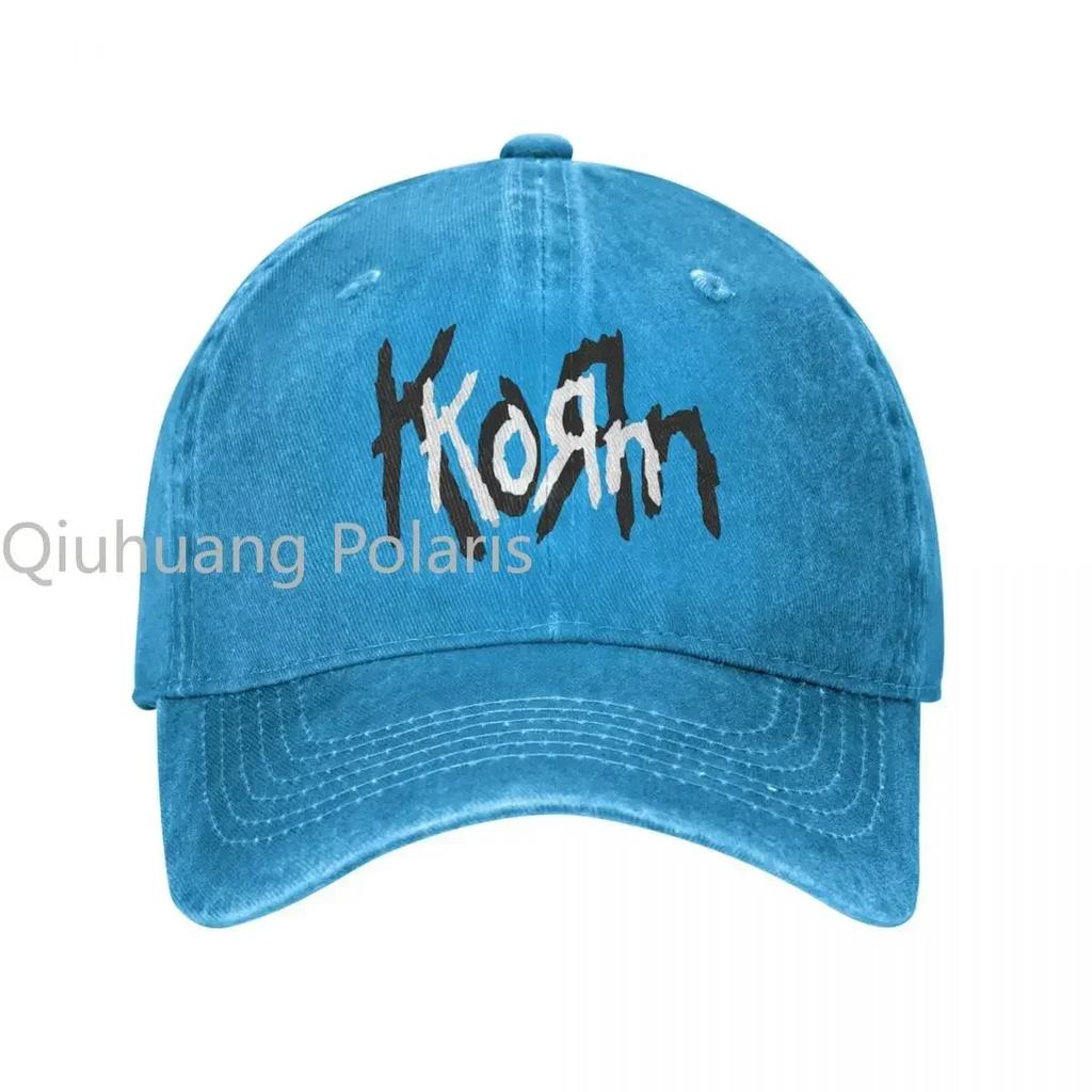 Korn Rockmusik Unisex Baseballkappen Used-Look Baumwollkappen Hut Retro Outdoor Alle Jahreszeiten Reise Kopfbedeckung