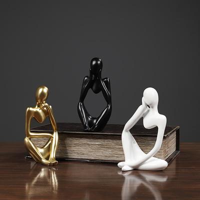 Home Décor Nordic Style Left and Right Thinking Character Personalized Home Accessories Abstract Resin Craft Ornament Room Décor