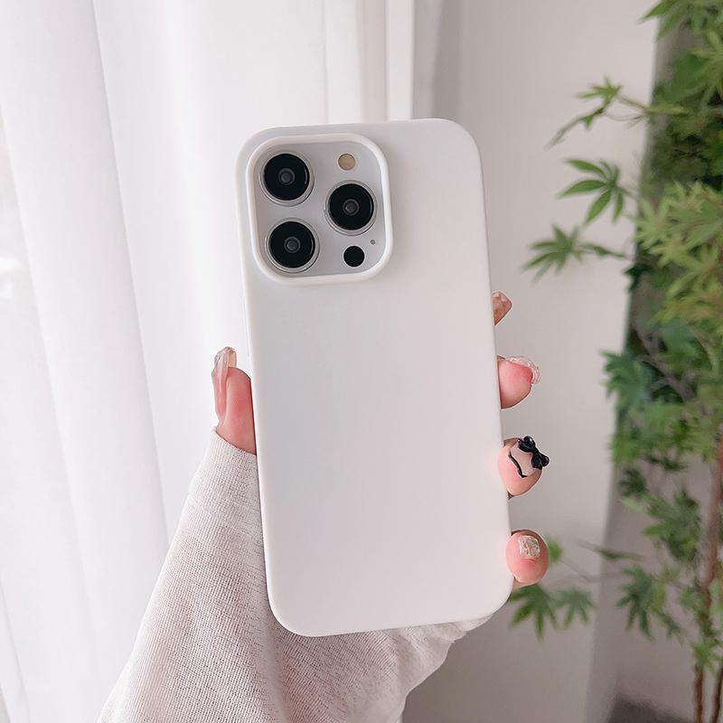 Candy Color Matte Silicone Soft Case For iPhone 16 15 14 13 12 11 Pro Max Plus Mini Luxury Ultra Thin Back Cover Colorful Shell