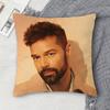 RRicky Martin Doublesided Printed Square Decorative Cushion Cover for Sofa Living Room Home Decor