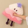 Christmas Macaron Soft Little Eyes Tree Backrest Pillow Blanket