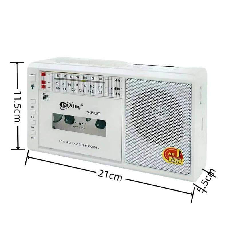 

Солнечный аварийный радиоприемник USB AM/FM/SW многодиапазонный радиоприемник стерео беспроводной Bluetooth MP3 аудио кассетный плеер/рекордер AM радио белый