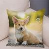 Aranyos walesi corgi pembroke kutyapárnahuzat Cm párnahuzat poliészter dekoratív kisállat állat autós kanapé otthon