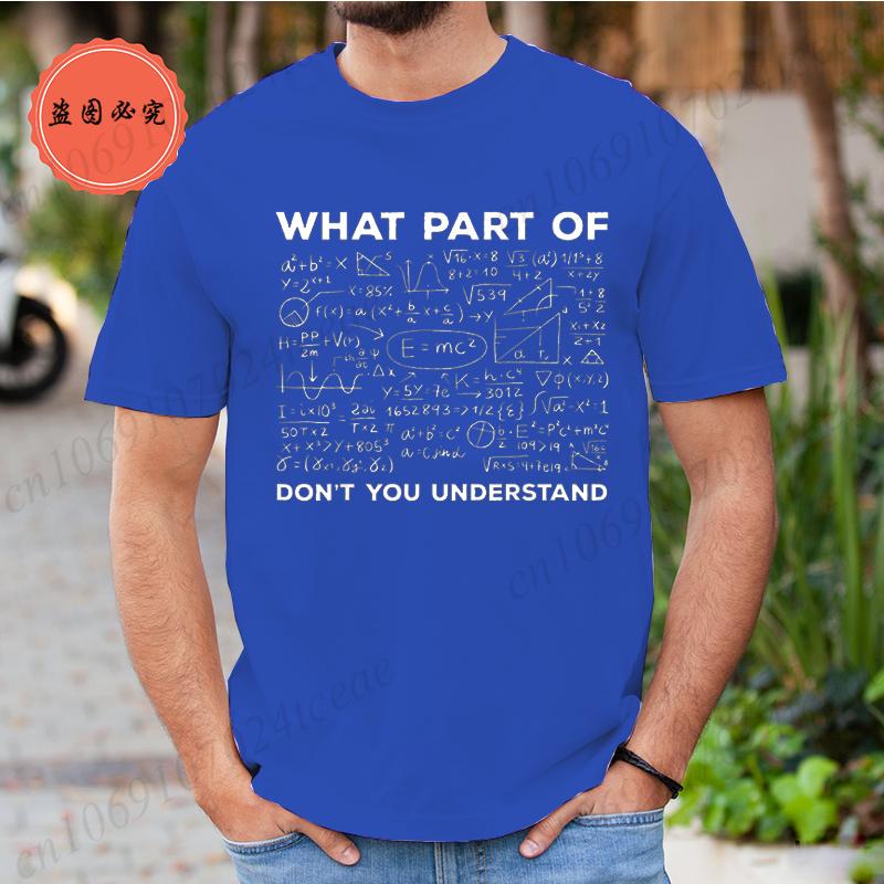 Summer T Shirt for Men T-shirt Unisex Streetwear Mathematics Math University Teacher Ironic Joke Graphic Fashion Men's Clothing