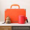 Chinese Ceramic Office Tea Set with Tea Caddy