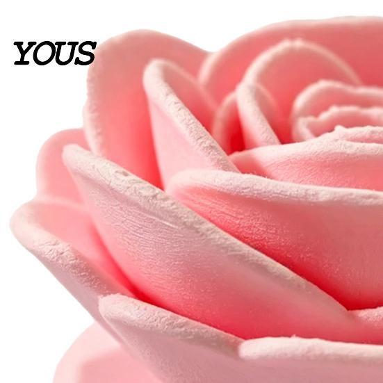 Stable Base Rose Ornament Flower Ornament, Non-Slip Compact 3D Printed High-end Textured Figurine Durable PLA Creative Artwork, for Home