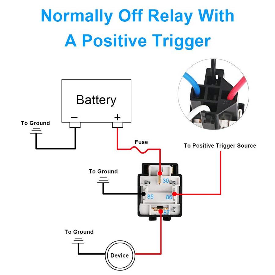 Car Relay Switch Harness Set 12V