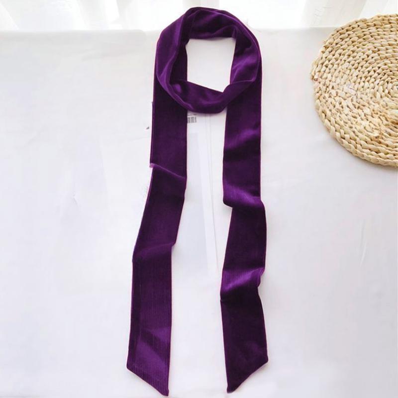 Женский бархатный пояс с поясом для платья фиолетовый